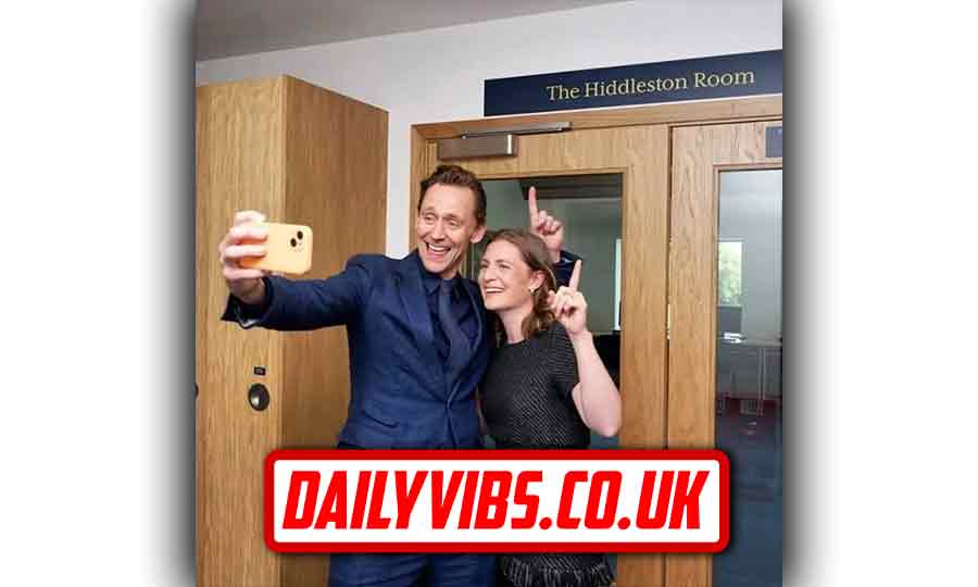 Emma Hiddleston portrait smiling in a studio setting