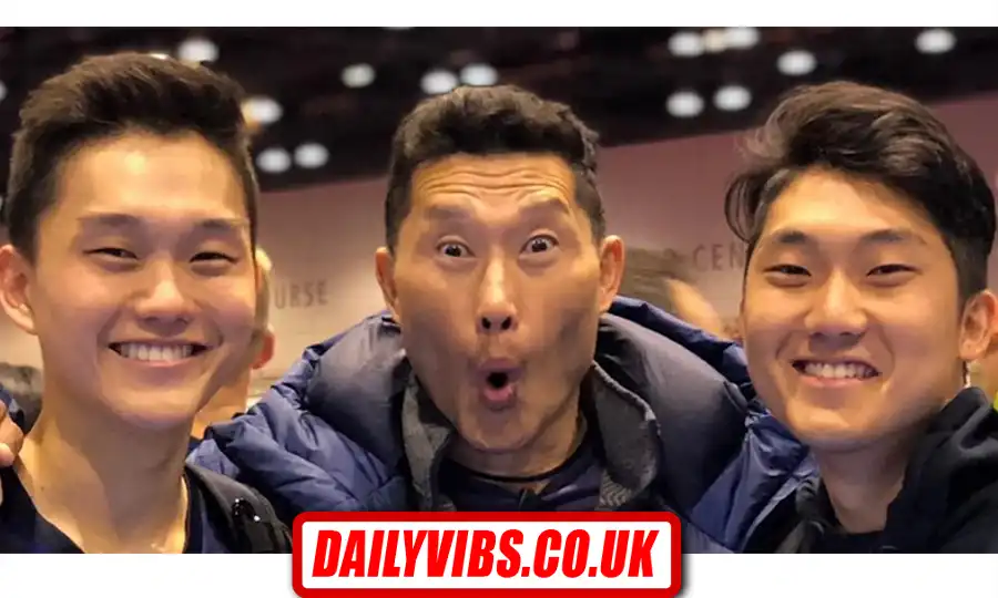 Zander Kim driving a Lexus in his first commercial alongside Daniel Dae Kim