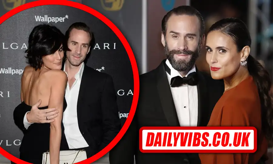 Maria Dolores Dieguez standing with her husband Joseph Fiennes at a public event